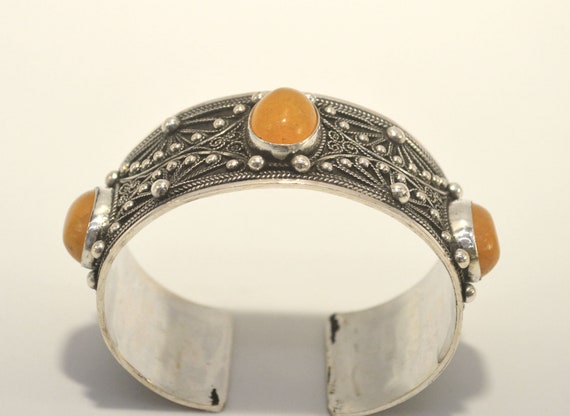 Hancrafted Moroccan Berber Touareg Pure Solid Silver