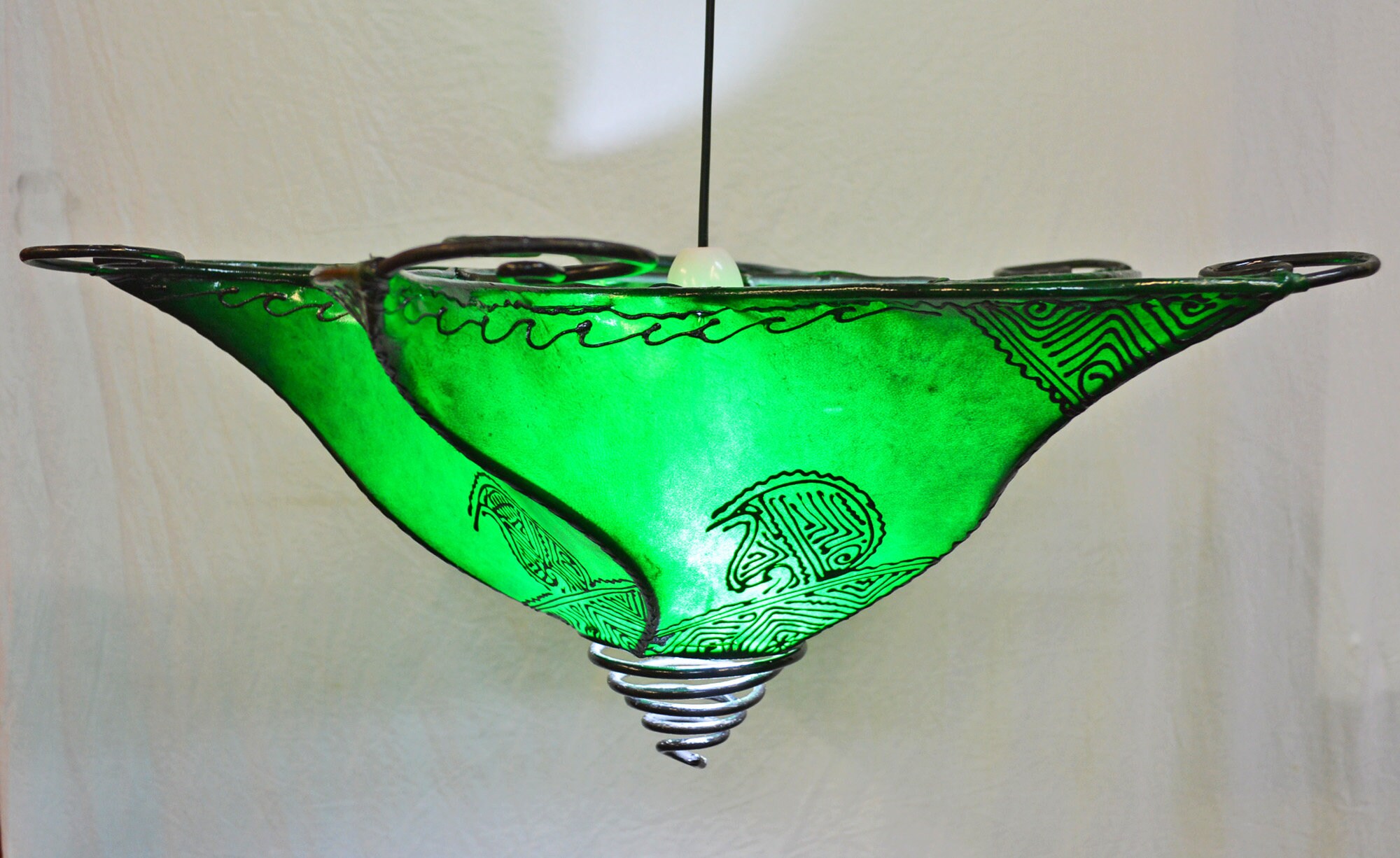Moroccan Ceiling Henna Lamp Shade Star shape Green Di 40CM Etsy