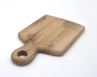 Handmade Walnut Cutting Board – Moroccan Tribal Hollow Handle