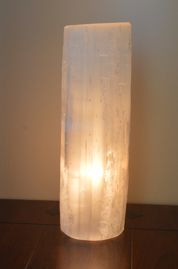 Selenite table lamp deals