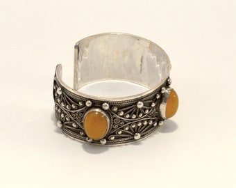 hisa03＜Touareg Silver＞ SILVER BANGLE STERLING SILVER Touareg BRACELET Moroccan Jewelry BANGLE