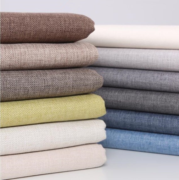 0.5mm Thick Cotton Linen Fabric by Half Meterapparel Etsy