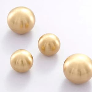 Shipped from US! High Quality Solid Brass Round Drawer Knob, Round Cabinet Knob, Circle Cabinet Handle, Brass Dresser Drawer Knob