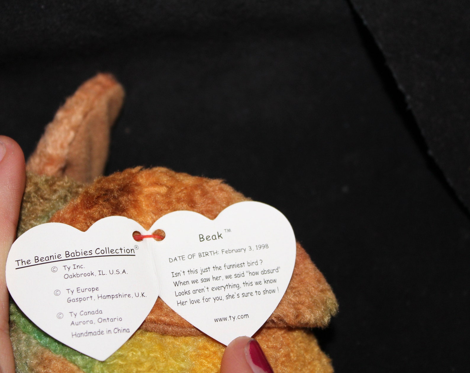 Ty Beanie Baby Beak Rare TAG ERRORS Retired Collectable Etsy