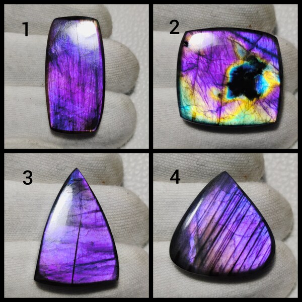 Superb!!  Purple Labradorite & Multi Purple labradorite cabochon for Jewelry making for Pendant for Necklace for Earrings For Ring