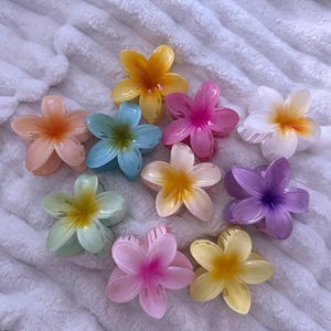 Pink Plumeria Hair Clip: Tropical Hawaiian Accessory