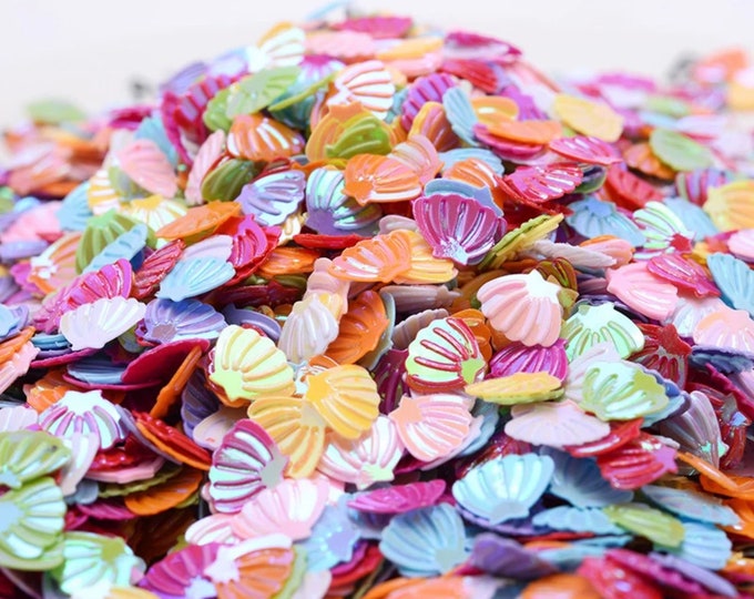 10g Corel Reef Sea Shell Iridescent Confetti , Shell Sequins , Resin ...