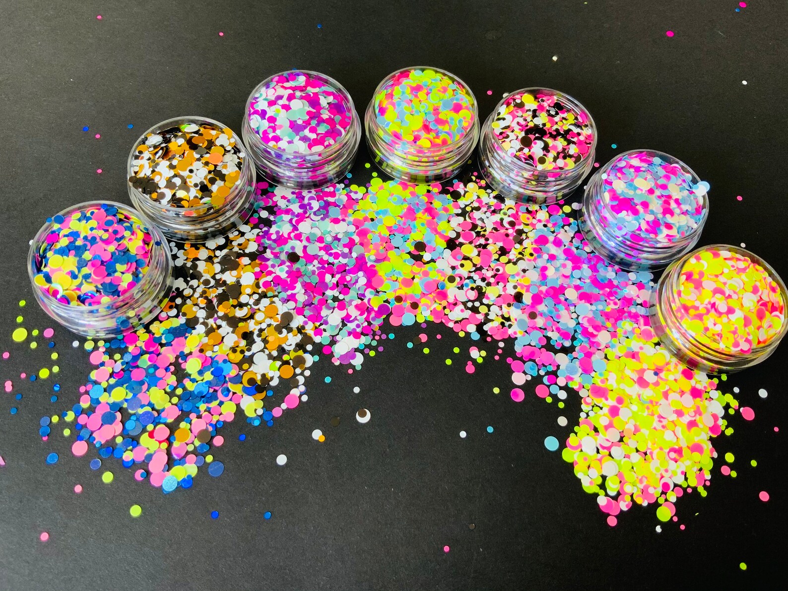 35g Complete Dotty Glitter Set Craft Glitter Nail Art Etsy