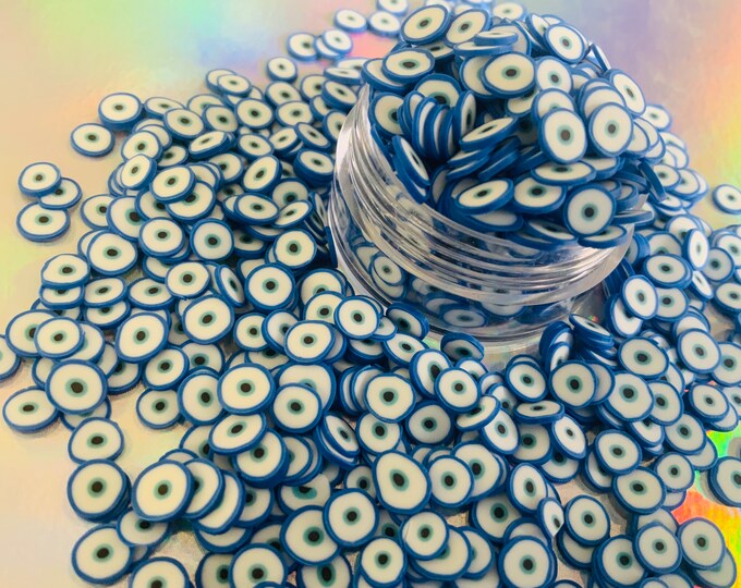 Evil Eye Polymer Clay Texture Themed Tile Witchy Acrylic Clay Embossing