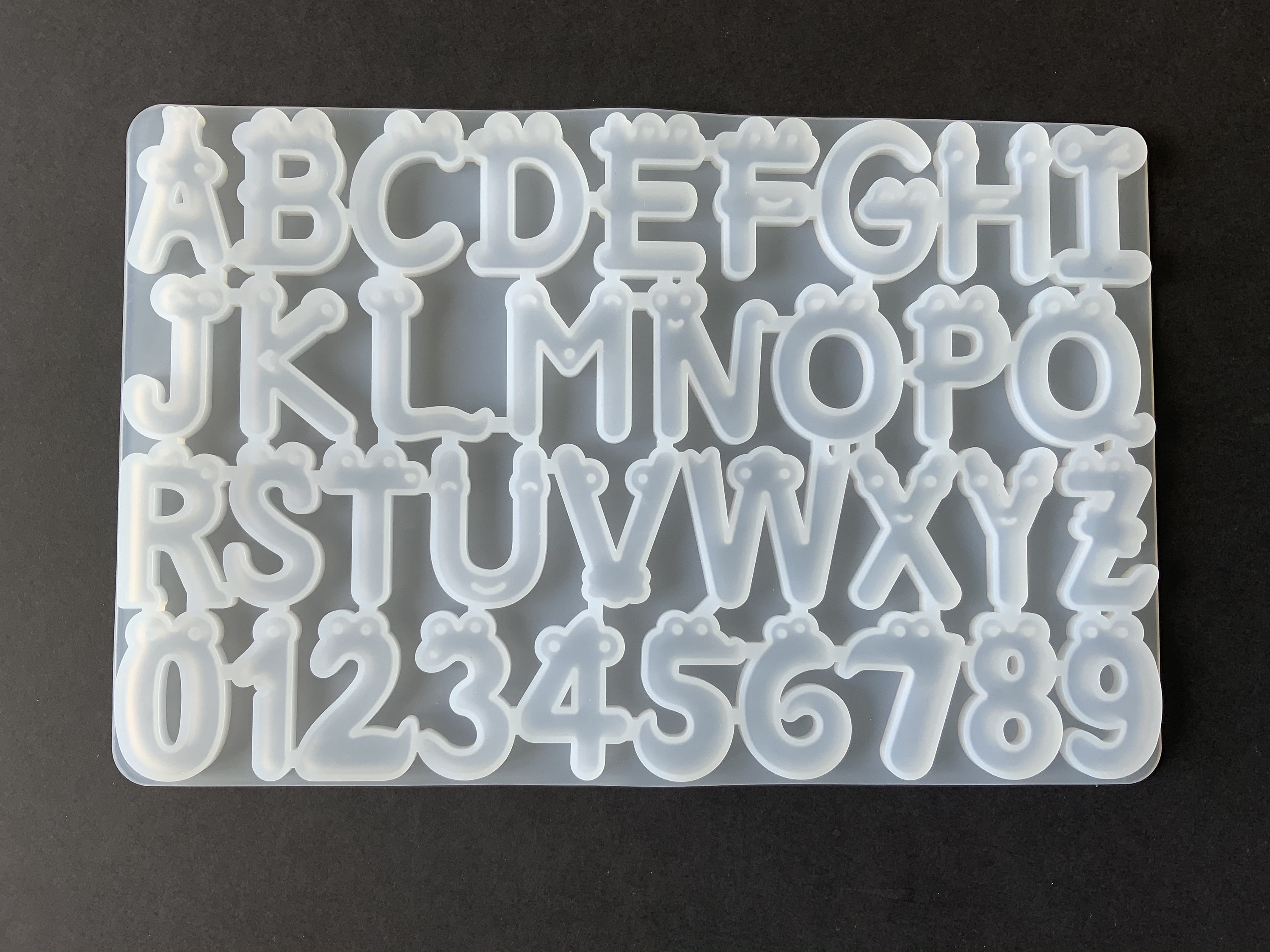 26, letters, mold, mold, plastic mold, complete, soap, plaster