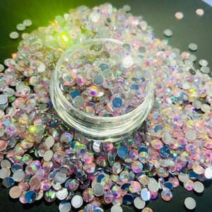 1440 Pcs Culet Diamond Crystal Nail Art Glitter/ Microbead Clear AB Stone  Nail Design Art Decoration Rhinestones /mini Chatons 