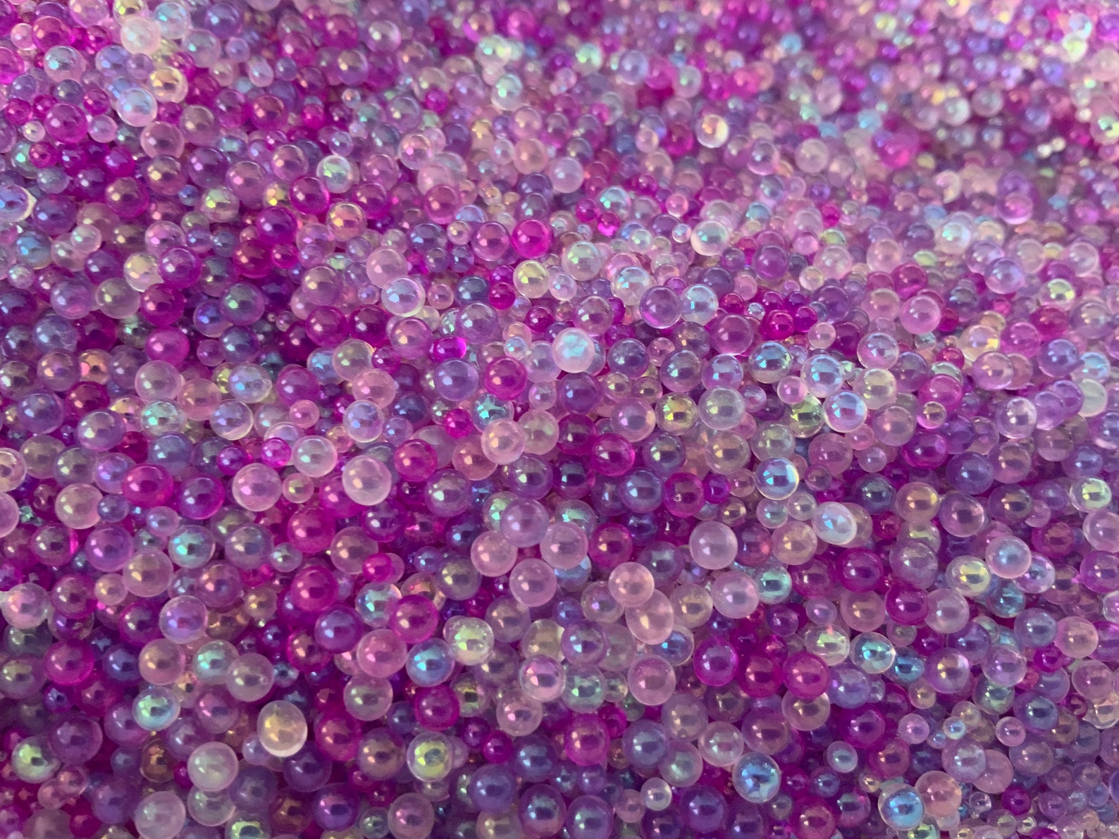 Purple Glass Bubbles Tiny Glass Bubbles Shaker Filler Etsy UK