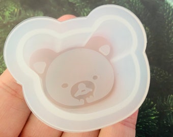 Kawaii Teddy bear silicone mould ,craft mould ,epoxy mould , pendant mould , keychain mould , bear mould , SuppliesStudio ,uv mould