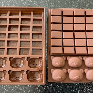 Rilakkuma Silicone Ice Tray Chocolate Molds for Bento Cup & Mold
