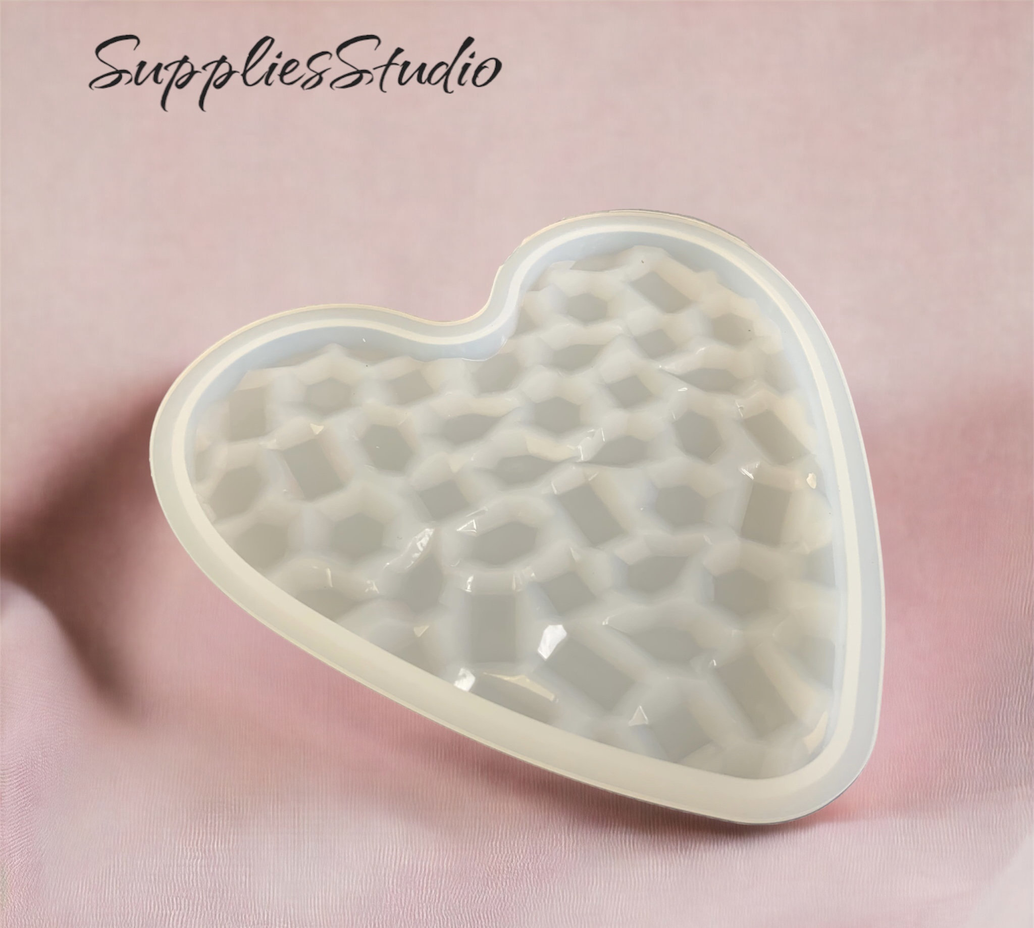 Heart Resin Silicone Mold-heart Shaped Mold-geometric Heart Keychain  Mold-heart Pendant Mold-diy Aromatherapy Plaster Mold-resin Art Mold 
