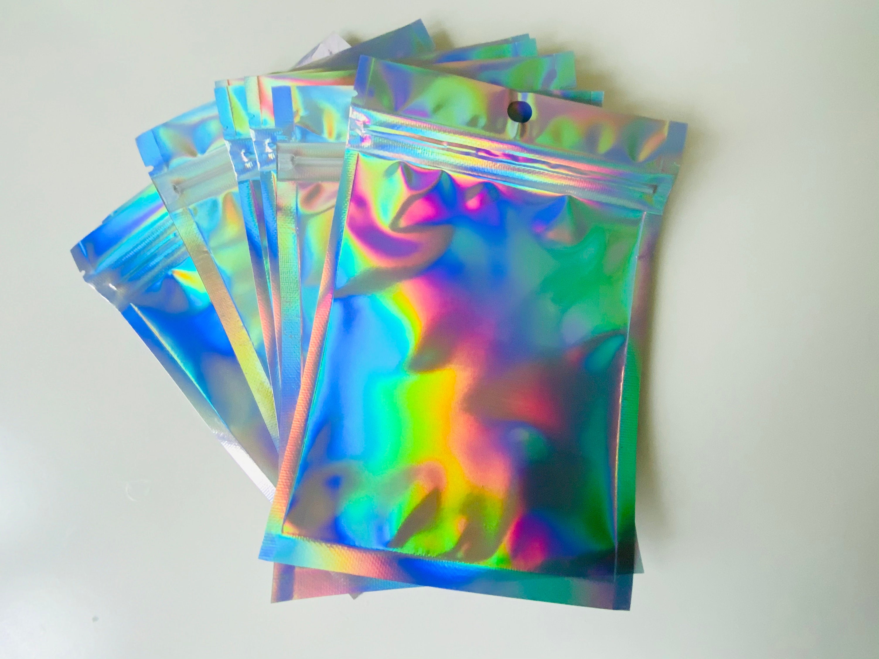 15x10 Holographic Seal Bags 10pcs Gift Bags Holographic | Etsy UK