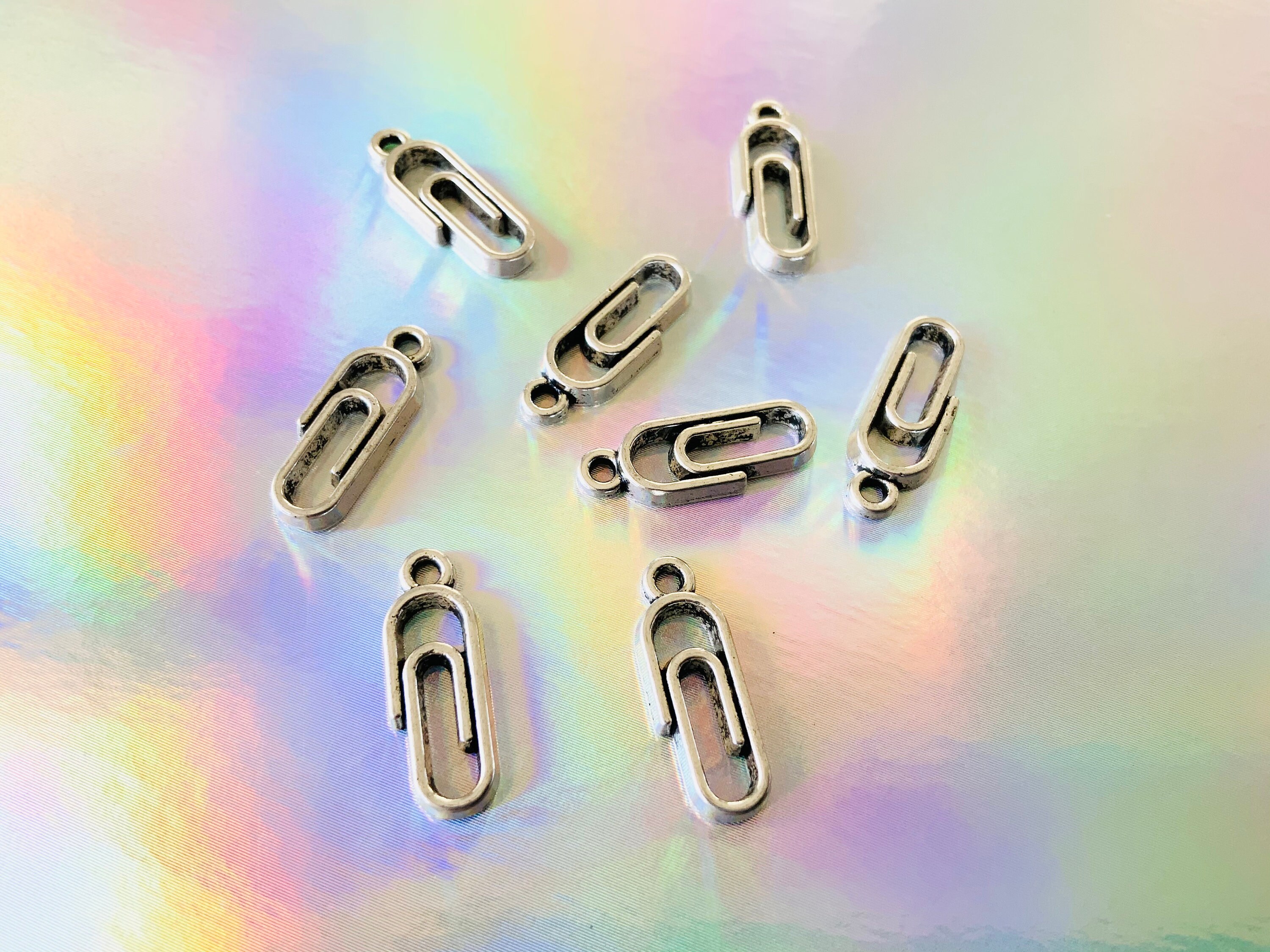 Paper clip charms jewellery making charms DIY charms Etsy