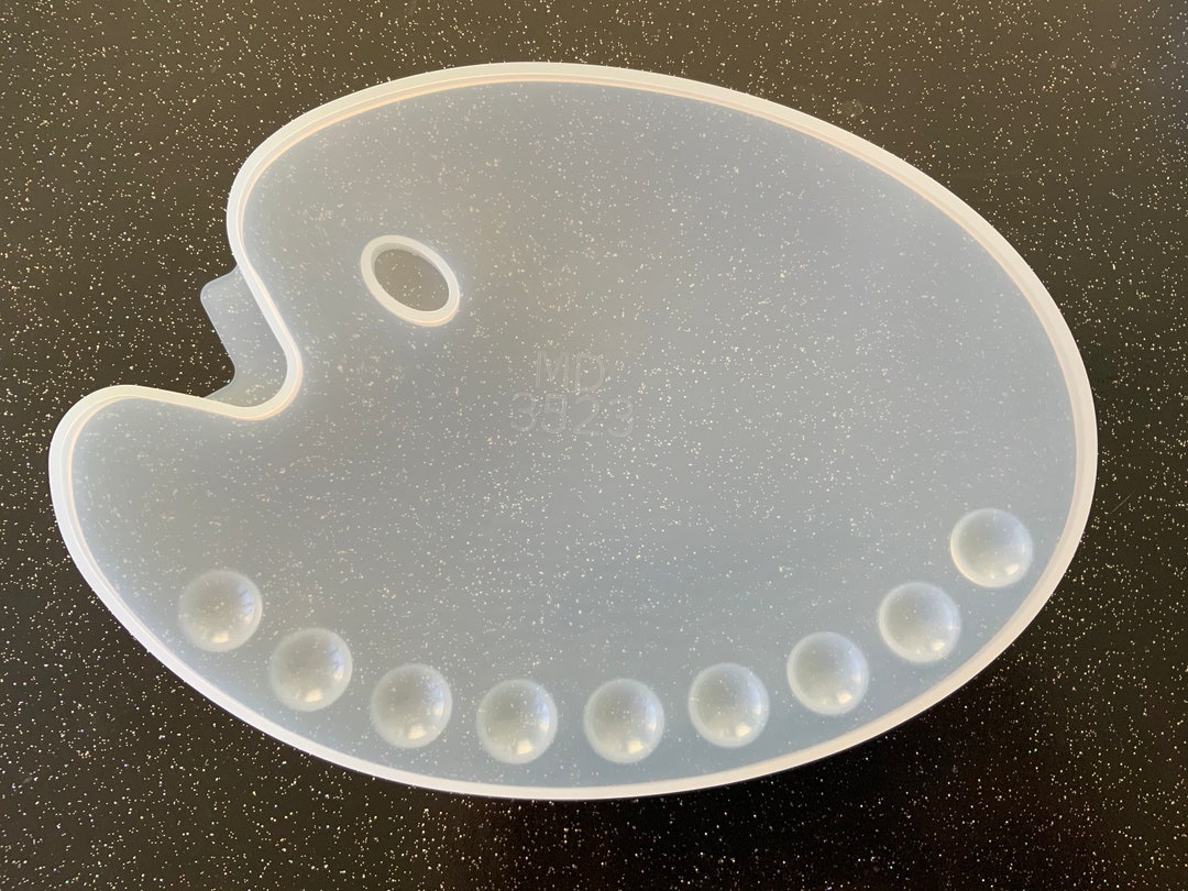 Large Paint Palette Chopping Board Mold Boardmold Casting Etsy