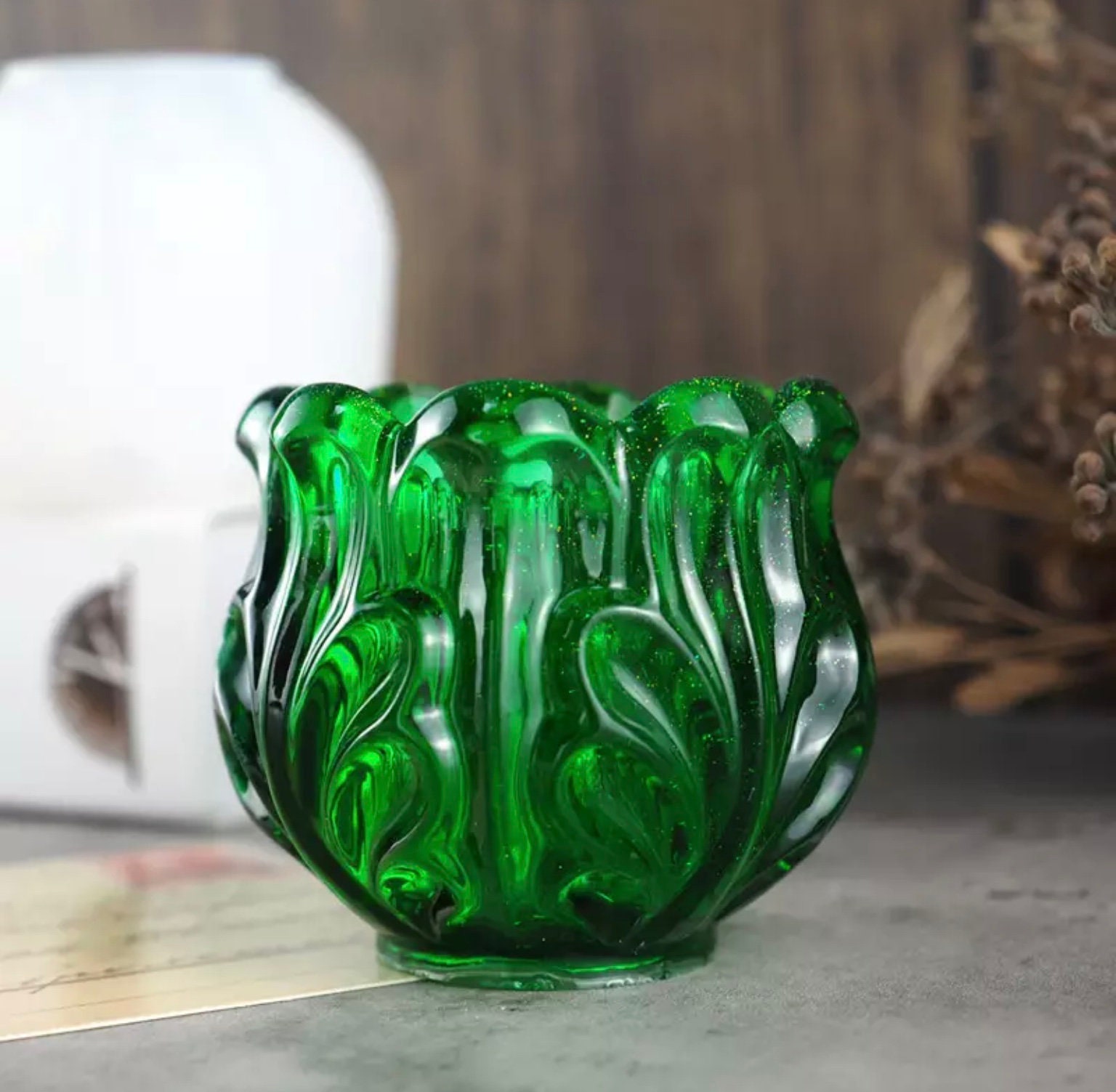 Candle holder mold tea light mold dish mold decor molds Etsy