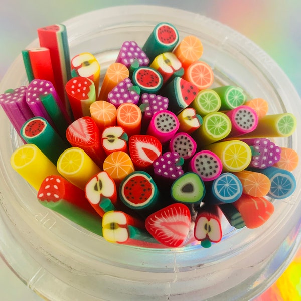 Polymer Clay Fruit Cane Etsy