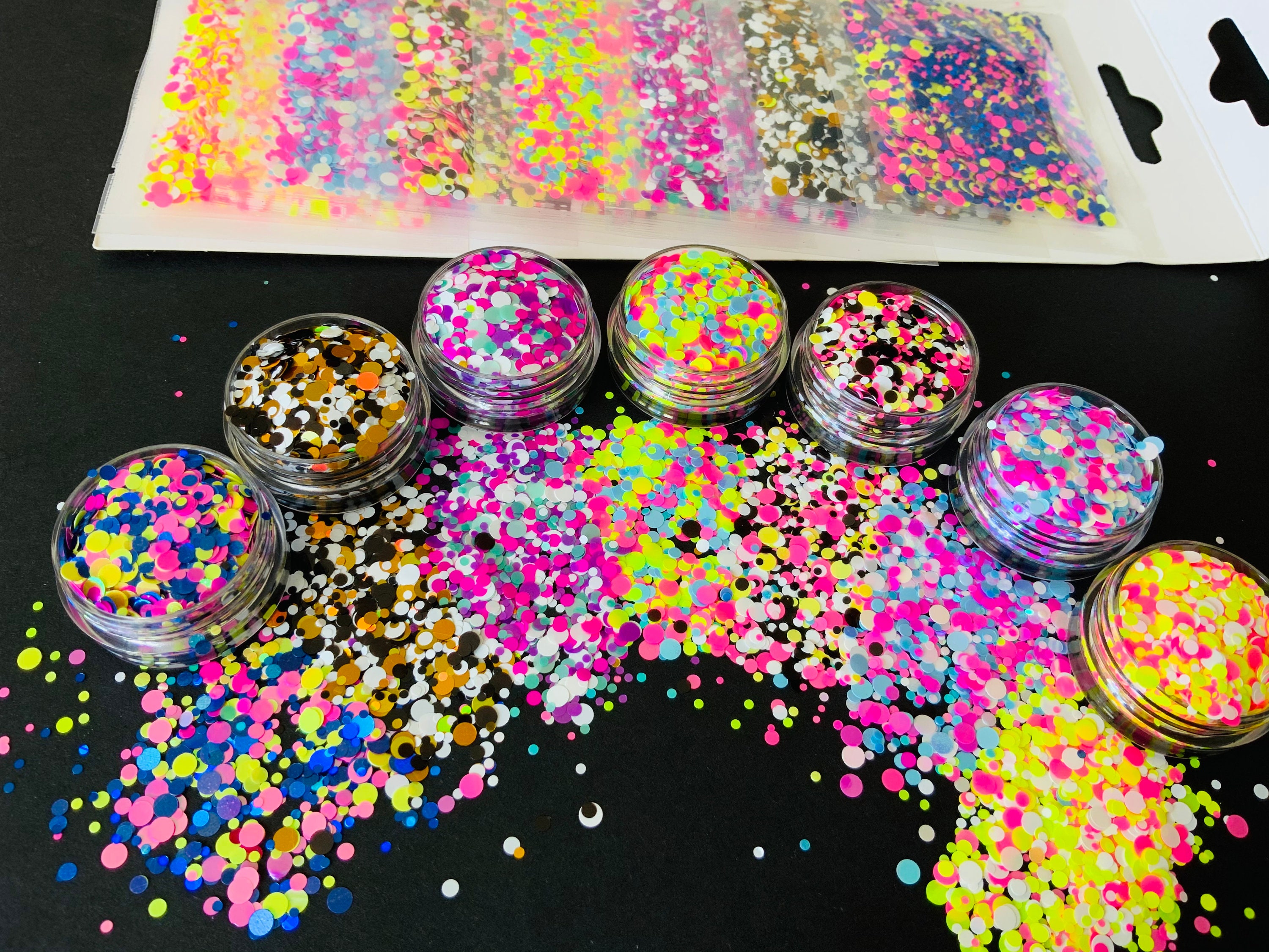 35g Complete Dotty Glitter Set Craft Glitter Nail Art - Etsy UK