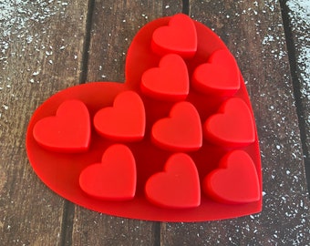 Wax Melt Molds Silicone Wax Moulds Clamshell Mould Wax Melts Boxes for DIY Art Crafts 20PCS Heart Shape Handcraft Ornaments Wax Melt Molds Silicone Wax Moulds Clamshell Mould Wax Melts Boxes for DIY Art Crafts 20PCS Heart Shape Handcraft Ornaments