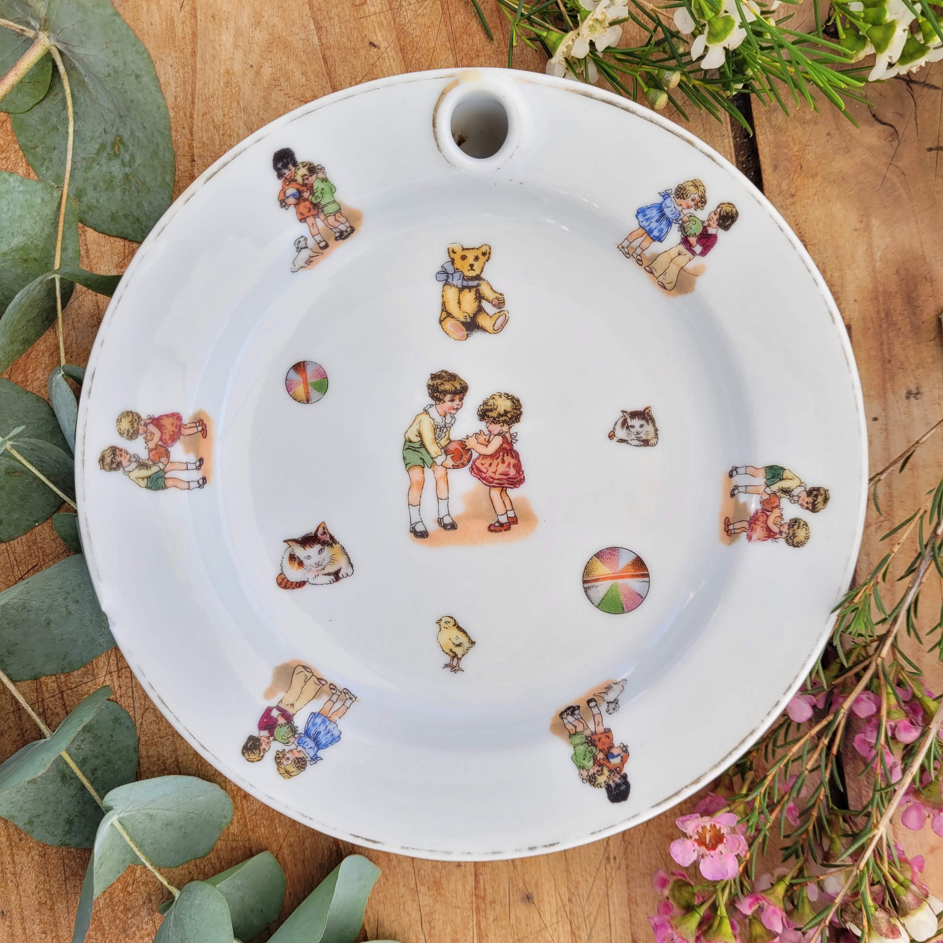 Assiette à Bouillie Vintage Enfant