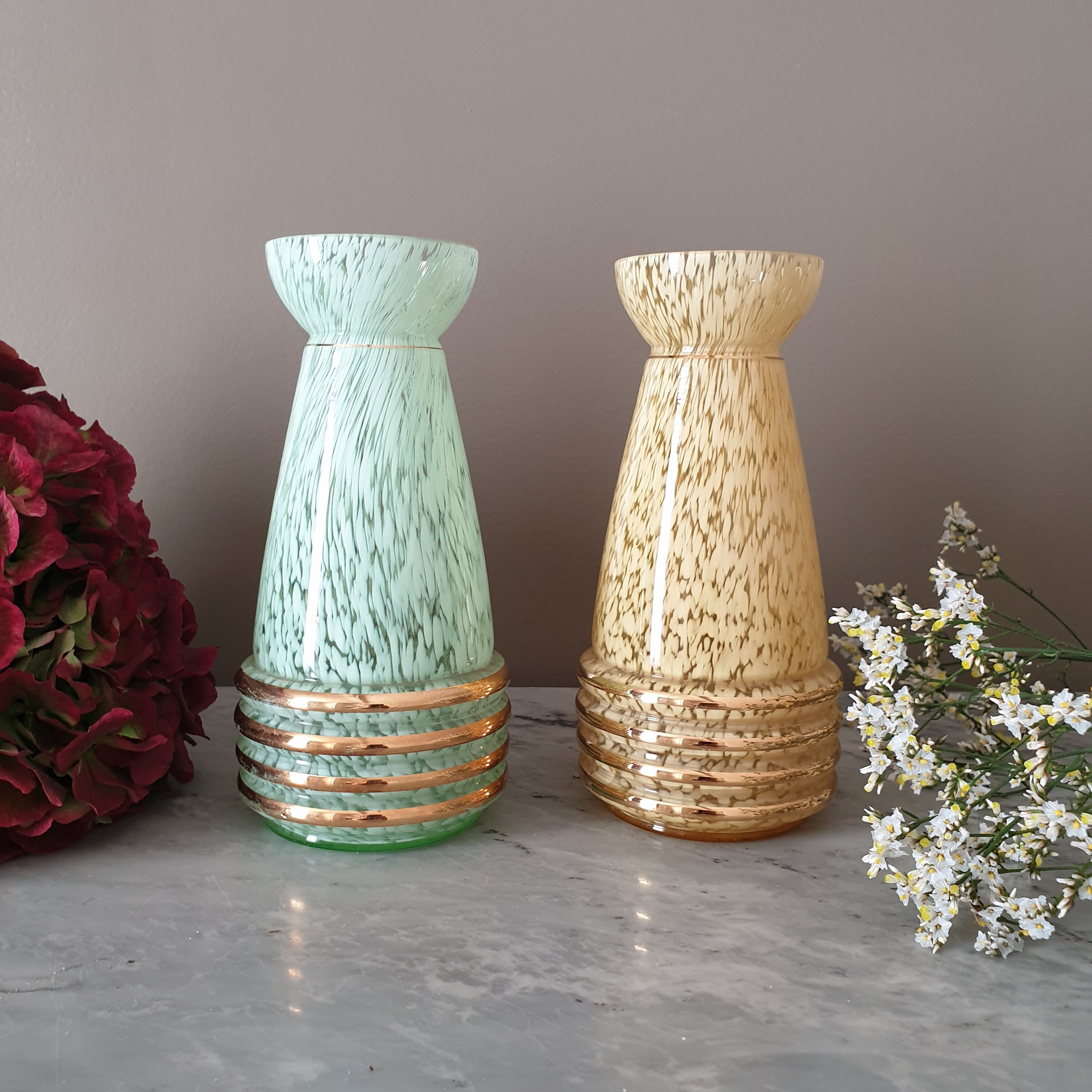 Paire de Vases Vintage Années 1950