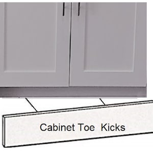 Cabinet Toe Kick Plate 4.5"High, Cabinet Space cover