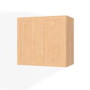 Wall Cabinet, Shaker Door, Cabinet Box, Custom Cabinets, Maple, Kitchen, Laundry, Bathroom, Custom Size Unfinished