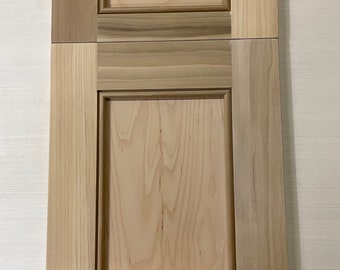 Cabinet Door, Shaker Door with Beaded Molding, Unfinished Maple