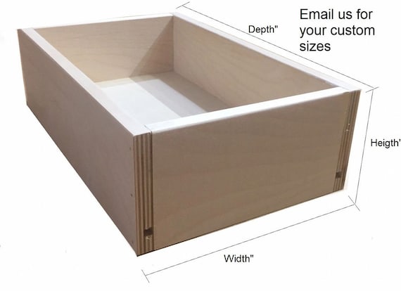 Drawer Box Kitchen Cabinet Drawer Custom Cut to Size Drawer