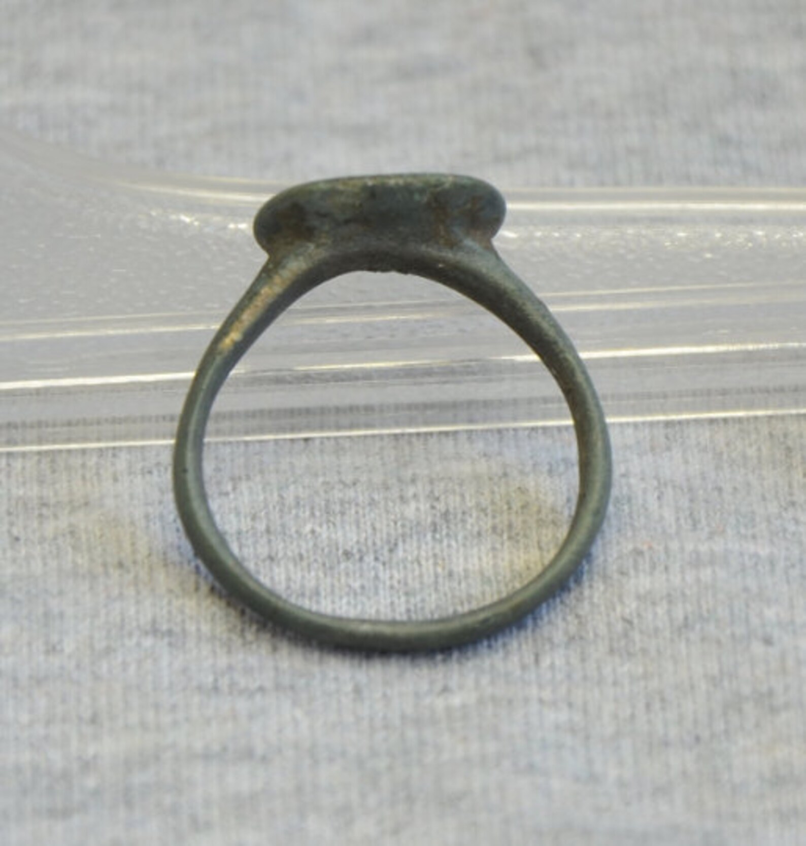 Rare Authentic medieval bronze ring with a symbol in the Etsy