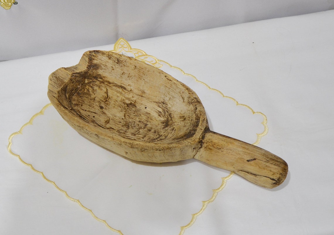 Vintage Large grain scoop / Vintage Wooden Scoop / kitchen Etsy