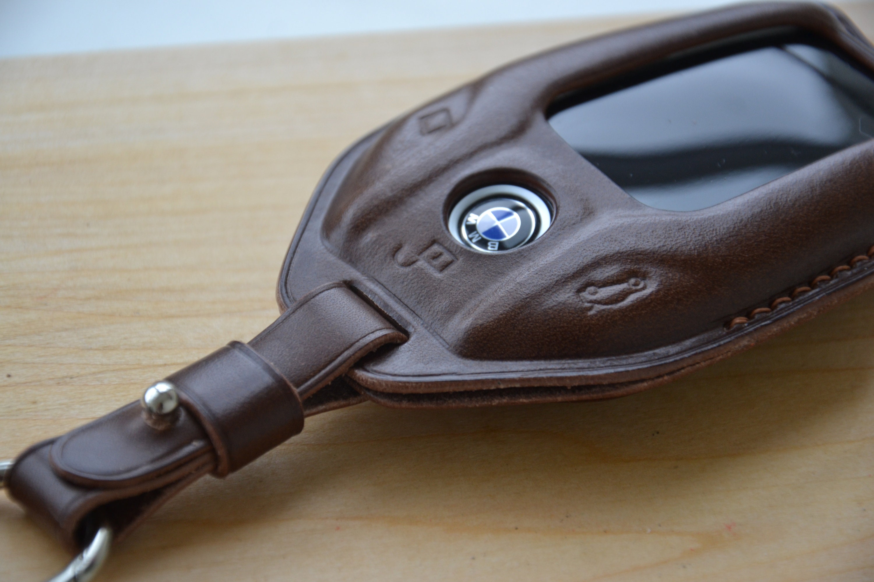 BMW display Key Case Leather Key Fob for 5 series / 7series Etsy