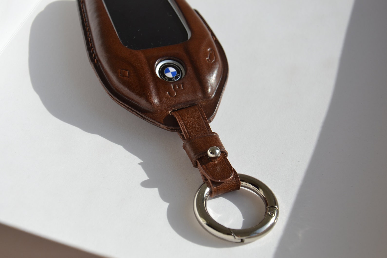 BMW display Key Case Leather Key Fob for 5 series / 7series Etsy