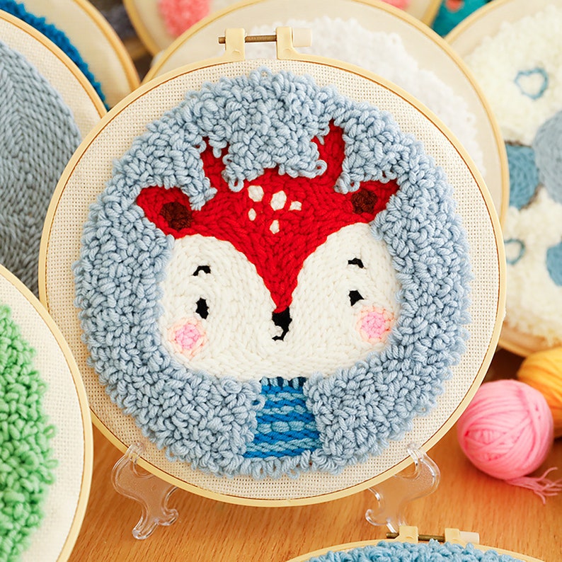 DIY Punch Needle Kits for Beginner DIY Embroidery Kit Punch Etsy