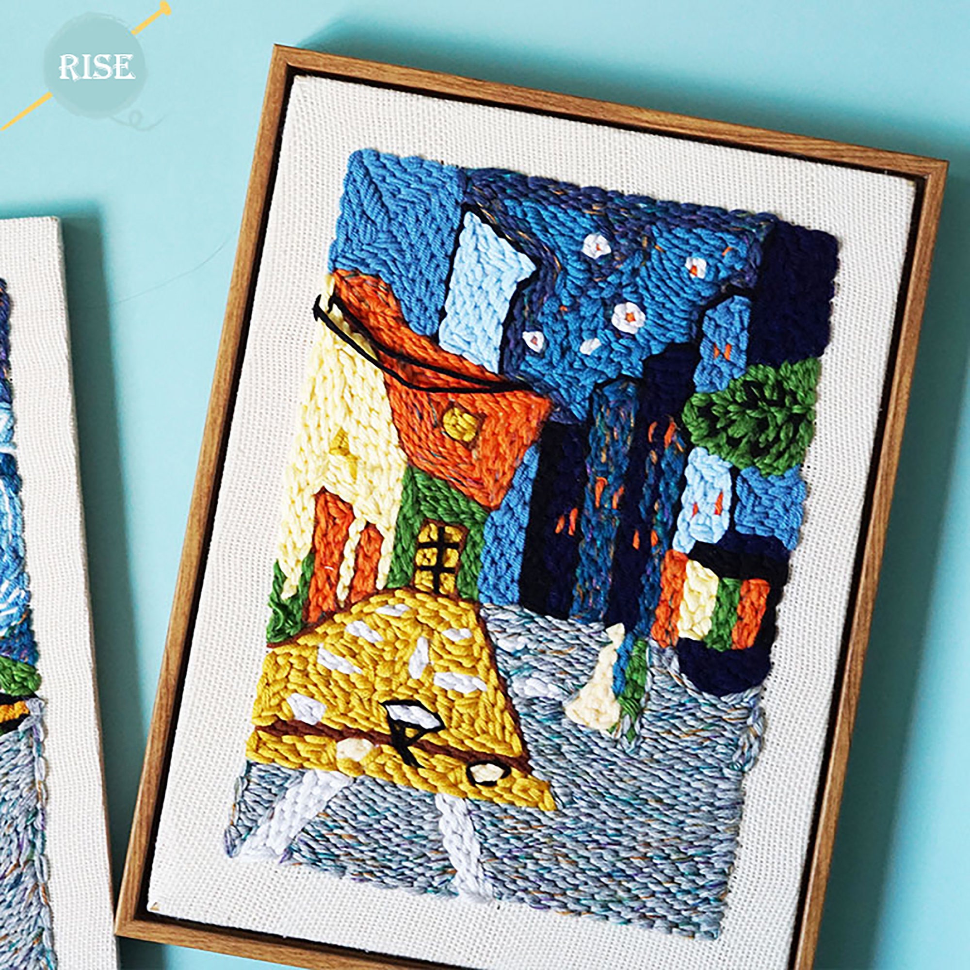 Van Gogh Oil Painting punch needle kit rug hooking kits yarn Etsy