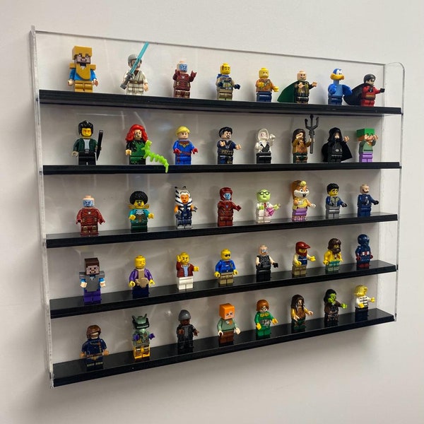 Mini Figure Display Stand in clear or black various sizes available