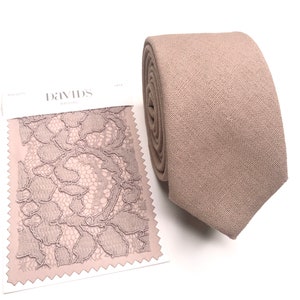 BISCOTTI Mens Tie , Pink davids bridal tie , Solid Linen Necktie , Skinny tie , Pocket Square , Bow tie , Kids Bow tie