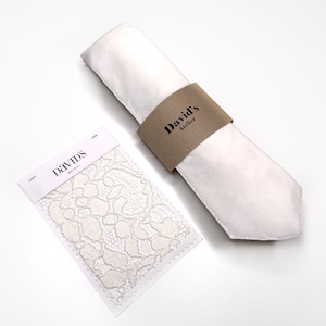White Velvet Necktie , Natural White Ties , Pocket Square , Bow tie , Necktie 2.35  3 inches 3.26