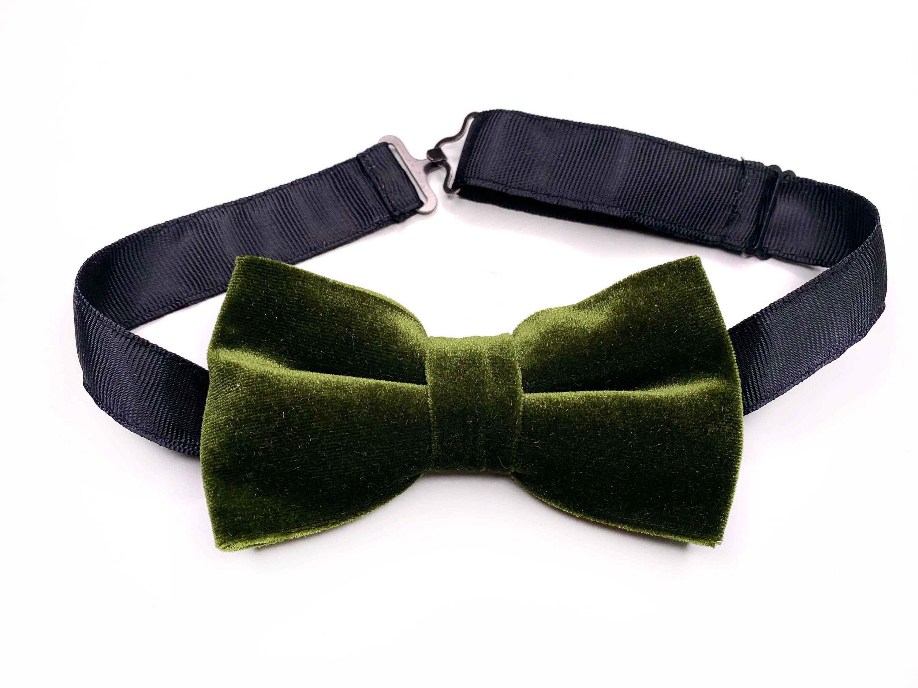 Cravatta Western Uomo Colonnello In Velluto – Papillon A Stringa Con Spilla - 2