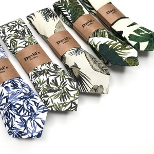 Tropical Floral TIE hawaii Wedding Neckties Navy Floral - Etsy