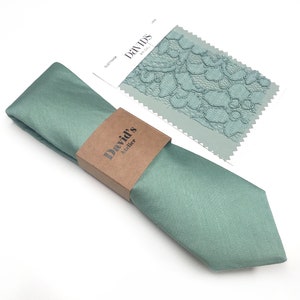 SAGE GREEN Necktie , DUSTYSAGE Mens Tie , Pocket Square , Bow tie , Kids Bow tie