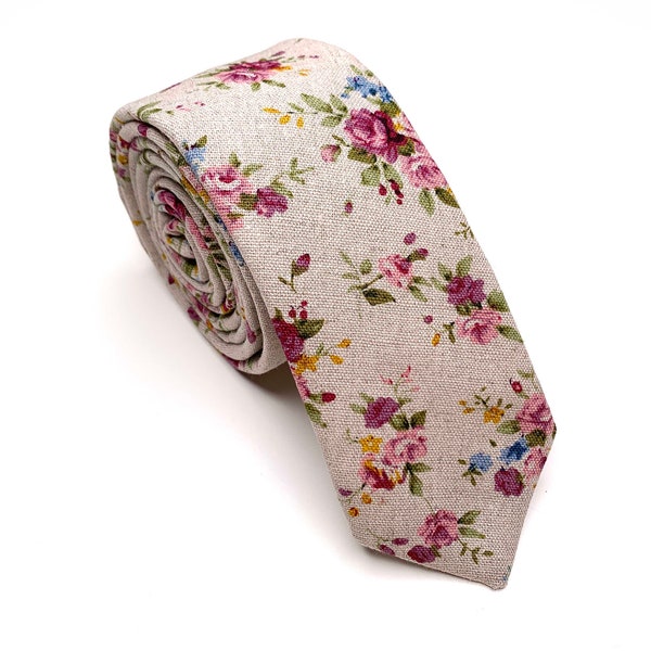 Floral Necktie - Etsy