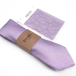 IRIS-huwelijksstropdas, lavendelkleurige effen stropdas, pochet, vlinderdas, kinderstrikje, bretels