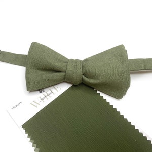 OLIVE GREEN Bow Tie , Pocket Square , davids bridal tie , Pocket Square , Bow tie , Kids Bow tie