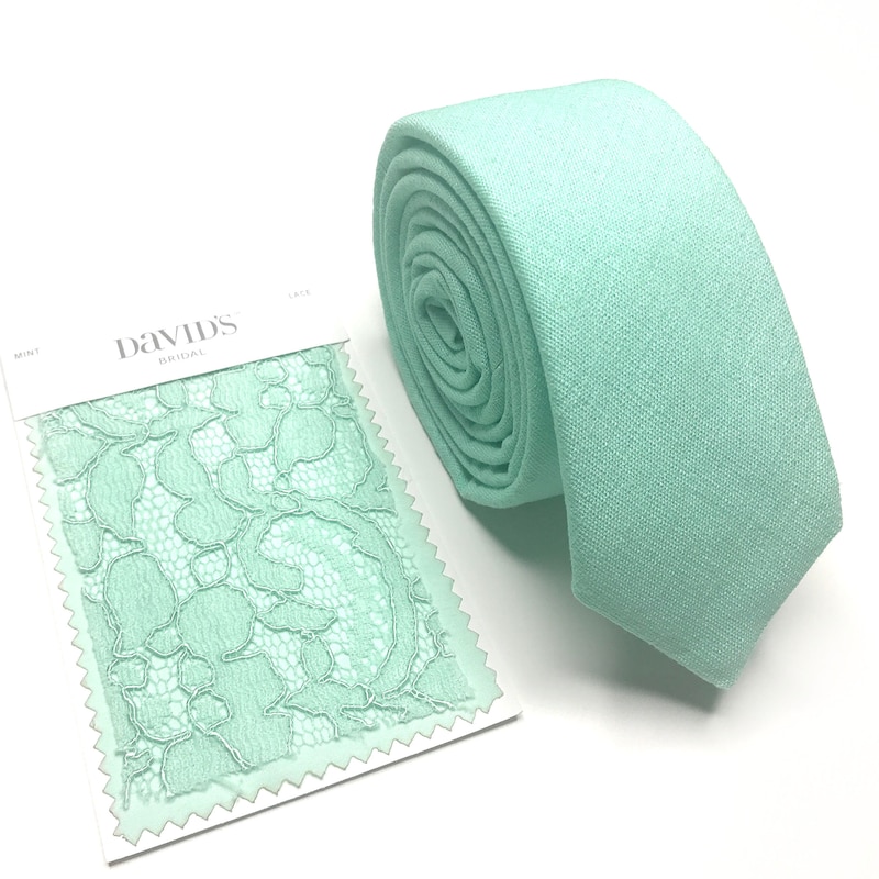 pastel mint tie
