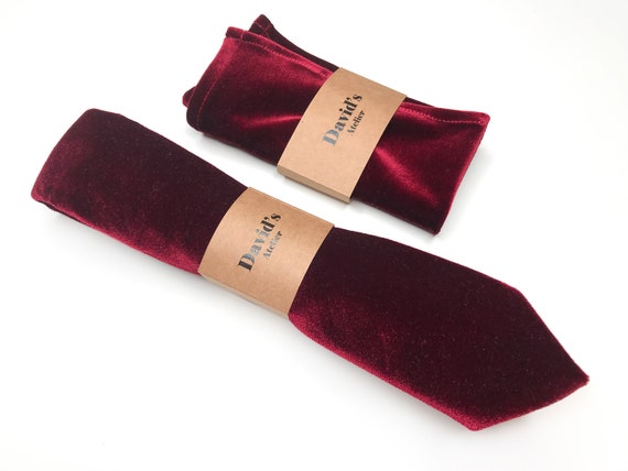 velvet neck tie