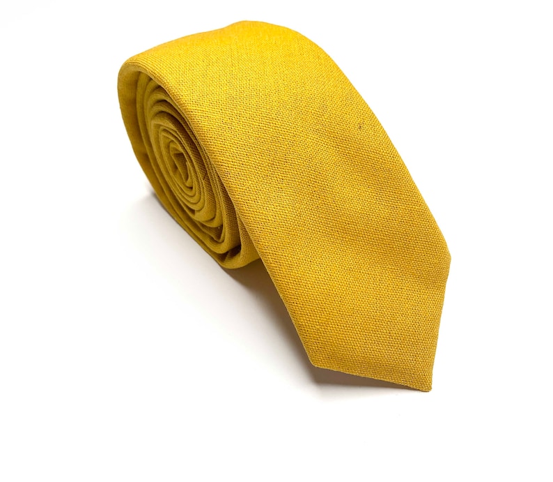 Floral Wedding neckties Floral TIES Yellow 3 inches 3,25 Mustard floral skinny 2.36 inches